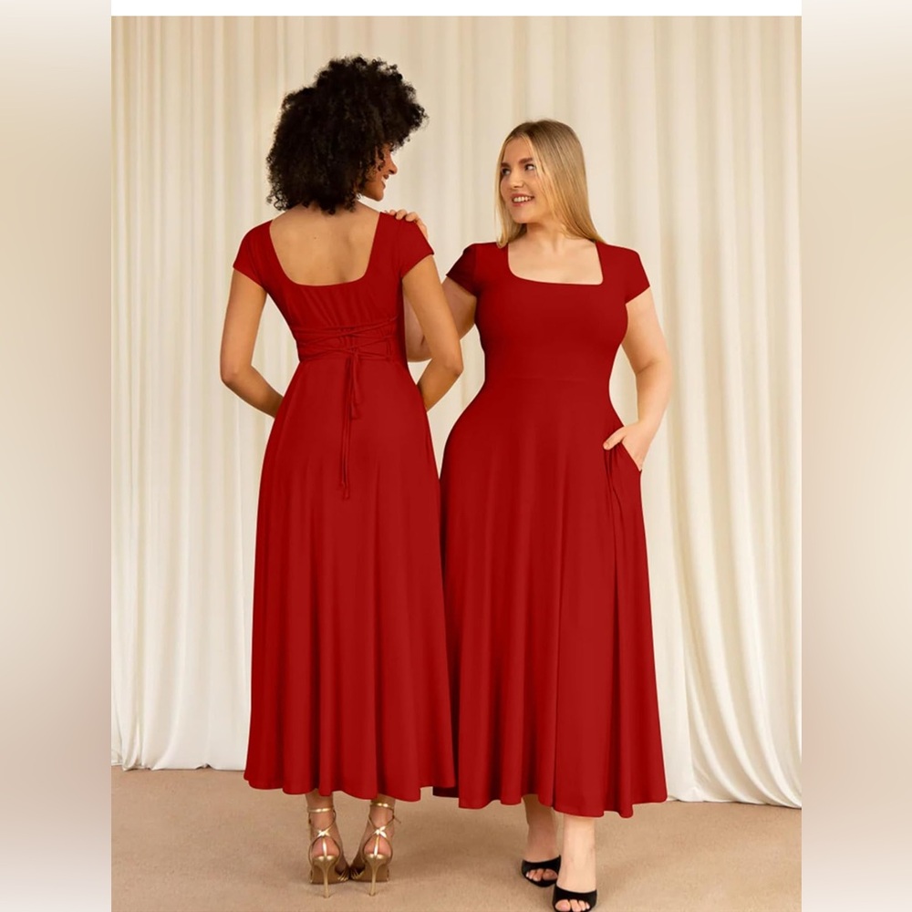 Elegant Red Women's Dress